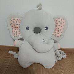 子ども  ヘッドガード グレー ぞうさん