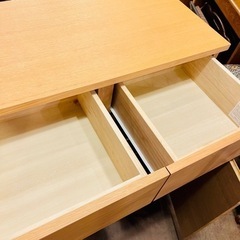 【売約済み】　無印　無印良品　木製　収納　キャビネット　オーク　オーク材　検　MUJI 良品計画　オーク材　無垢材　廃盤　棚　タンス　引き出し　木製キャビネットの画像