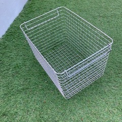 【受渡中】無印良品　ステンレスワイヤーバスケット