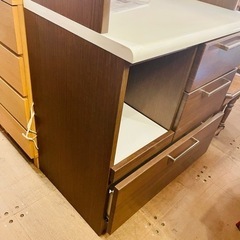【売約済み】ニトリ　NITORI 食器棚　カップボード　ビゼン　80cm 80KB NA レンジボード　レンジ台　ソフトクローサー　ハイタイプ　大容量　ゆっくり閉まる