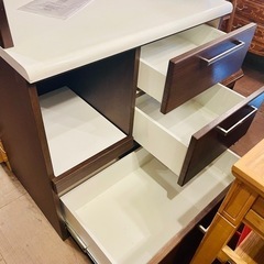 【売約済み】ニトリ　NITORI 食器棚　カップボード　ビゼン　80cm 80KB NA レンジボード　レンジ台　ソフトクローサー　ハイタイプ　大容量　ゆっくり閉まる
