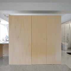 【子ども部屋】シナ合板による組立家具　デクス/ベッド/収納 + ...
