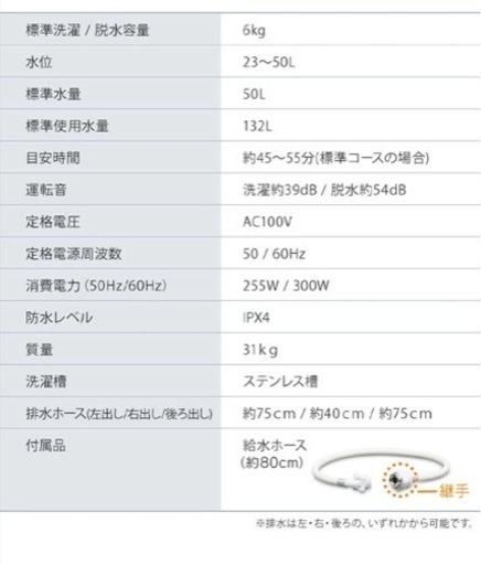 アイリスオーヤマ　全自動洗濯機 6.0kg 全自動 洗濯機 部屋干し