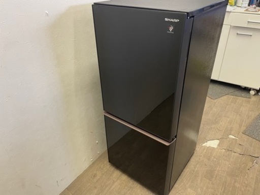 091102 シャープ2ドア冷蔵庫　2019年製