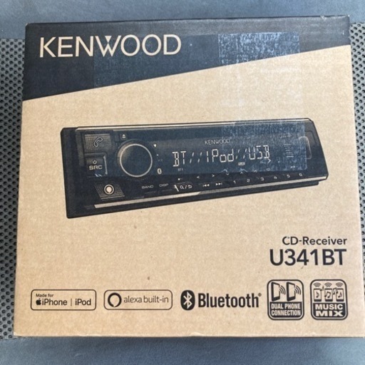 カーオーディオ　1din bluetooth kenwood