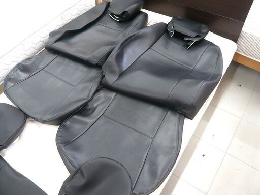 5人乗り レジアスエース用 シートカバーセット モデリスタ MODELLISTA 中古 レザー調 ブラック 苫小牧西店