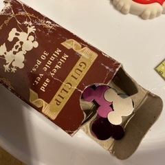 ミッキー&ミニー　メッシュバック　財布　マグネット　クリップ　の画像