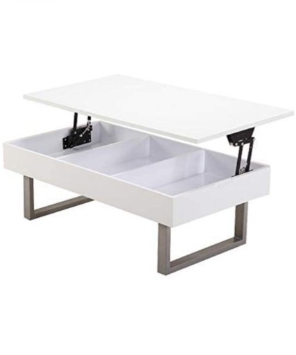 OSJ 昇降センターテーブル　ホワイト