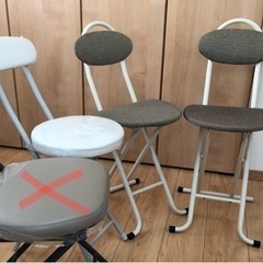 折り畳みイス3脚の画像
