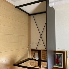 シンプルデスク　ブラウンの画像