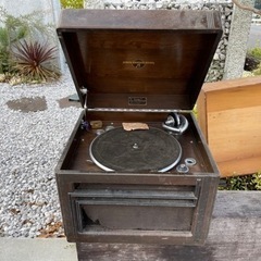 昭和　レトロ　骨董　蓄音機　レコード　