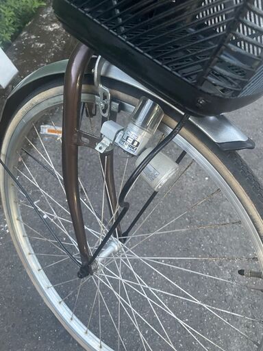リサイクルショップどりーむ鹿大前店　No３３７　エコNo１４４４５SA　自転車　27インチ　人気のブラウンカラー　ギア6段切替　LEDライト付き　通勤　通学　おすすめ♪　