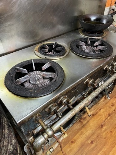 業務用　4口ガスコンロ　プロパンガス用❗️