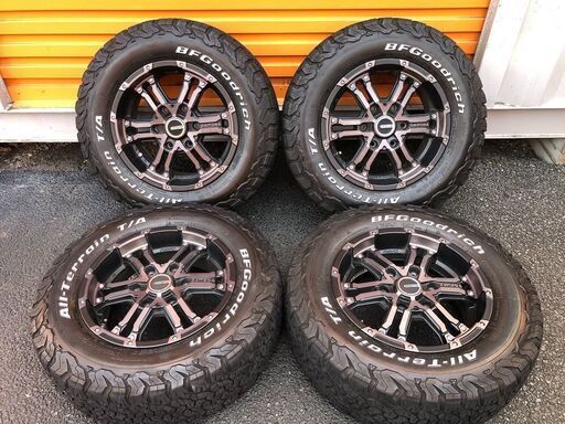 ハイエース/RAYSレイズ/DAYTONA FDX COLECTION/16×6.5J 6/139.7 +38/アルミホイール/BFグッドリッチ225/70R16All-Terrain KO2セット/中古