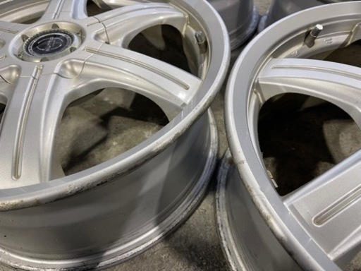 ワ）KOSEI JAPAN NUTTIO ヌッチオ アルミホイール 17インチ 7J OFF+48 5Hマルチ PCD100／114.
