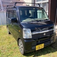 スズキ　エブリィワゴン　4WD NAオートマ　黒