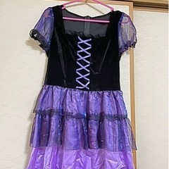 ハロウィン　ドレス　三角帽セット　Ｍサイズの画像