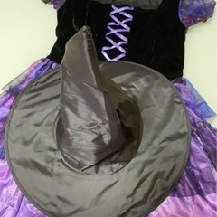 ハロウィン　ドレス　三角帽セット　Ｍサイズの画像