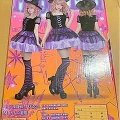 ハロウィン　ドレス　三角帽セット　Ｍサイズの画像