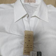 【値下げ・新品】白ブラウス　ワイシャツ9号　就活やリクルートにもの画像