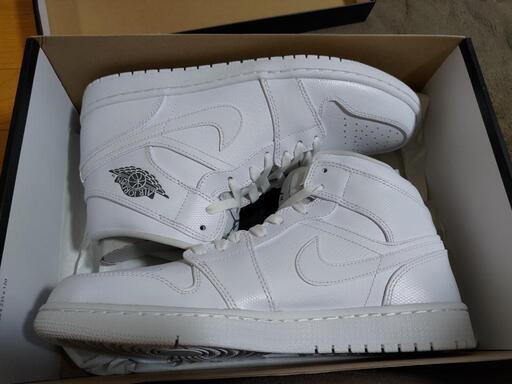 NIKE エアジョーダン1 retro MID WHITE/COOL GLAY サイズ28.5cm （2013）