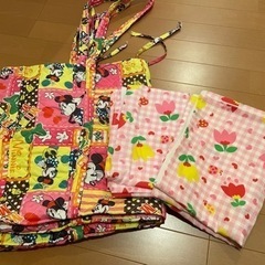 お昼寝布団シーツとバック