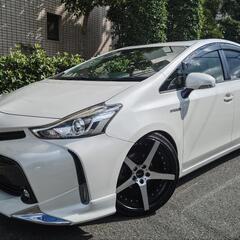 快適カスタム仕様★希少７人乗り後期★低走行71100km車検6年9月★プリウスαの画像