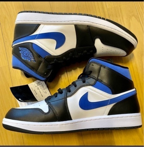Nike Air Jordan 1 Mid White/Racer-Blue 新品未使用