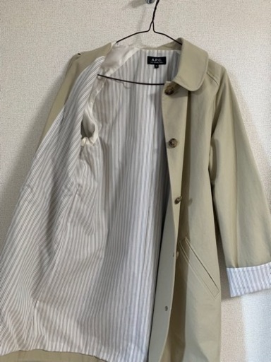 【美品】21年SS A.P.Cステンカラーコート　アーペーセー