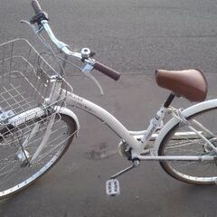 26インチ ? 中古 自転車 7980円 ?6段切替 ? 鍵新品！ ?オートライト付 安心の新規防犯登録料コミ 483