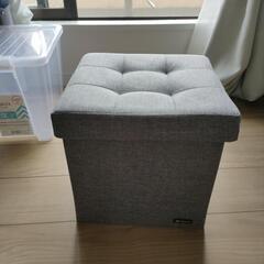折りたたみ　収納　スツールの画像