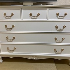 姫系 キャッツプリンセス アンティーク白　チェスト