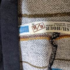 春物メンズアパレル XLサイズ 裏地がアジアンテイストなパーカーの画像