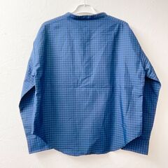美品 ◇チェック柄　長袖ブラウス　厚手　大きめ　ゆったり　の画像