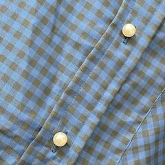 美品 ◇チェック柄　長袖ブラウス　厚手　大きめ　ゆったり　の画像