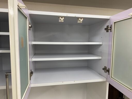 リサイクルショップどりーむ荒田店　No.3584　食器棚　オシャレな白！　美品！配達可！