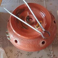 石焼つぼ 小石つき陶器で石焼き芋の画像