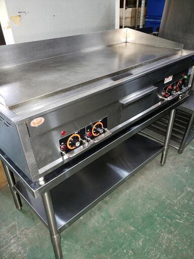マルゼン　電気グリドル　台付き　200V　状態良い