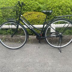 リサイクルショップどりーむ鹿大前店　No３９７　エコNo１４６０９X　自転車　TOMMY　27インチ　マットブラック　LEDライト付き♪　状態綺麗です♪　通勤　通学　シンプル　乗り易い♡　