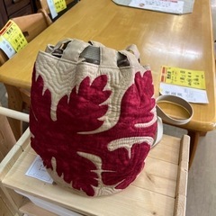 リュックにもなるバケツ型バック　ハワイアン風パッチワーク