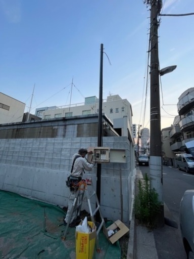 電気工事の手伝い