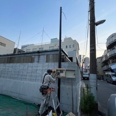 電気工事の手伝い