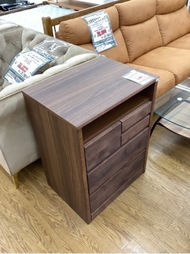 KI-51【新入荷　リサイクル品】リビングチェスト　ブラウン