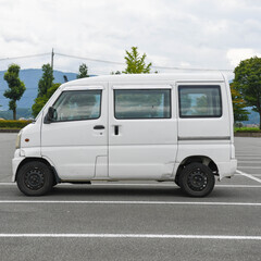 三菱 ミニキャブバン ハイルーフ H11年式 車検付き 個人 スタッドレス付き ファンベルト交換 17万走行の画像