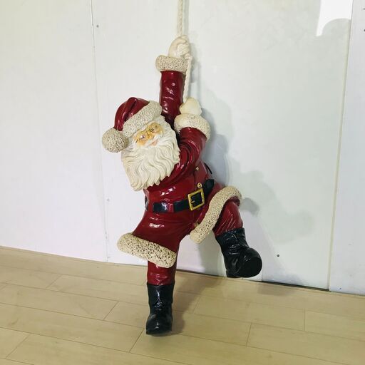山口)下松市より　サンタクロース　飾り　クリスマス用　幅94㎝×奥50㎝×高さ43㎝　BIZJJ022H