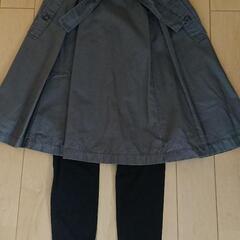 美品■カーキ フレアスカート/トレンカおまけ付きの画像