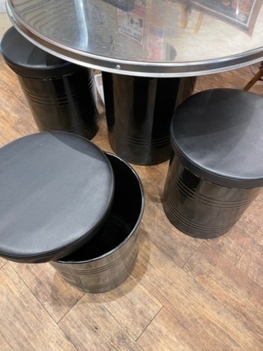 更に値下げっ！！韓国ドラム缶テーブルセット(値下げ) 韓国 業務用 