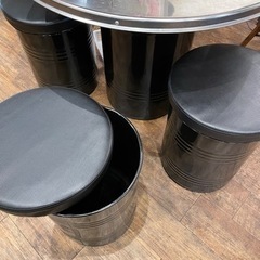 更に値下げっ！！韓国ドラム缶テーブルセット(値下げ) 韓国 業務用