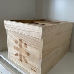5㎏米びつ桐製の画像