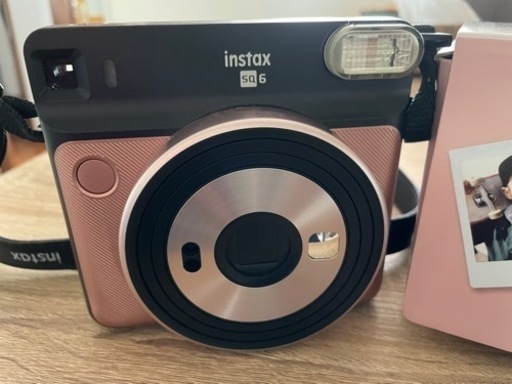 美品　チェキ　本体　instax SQUARE SQ6 ピンクゴールド